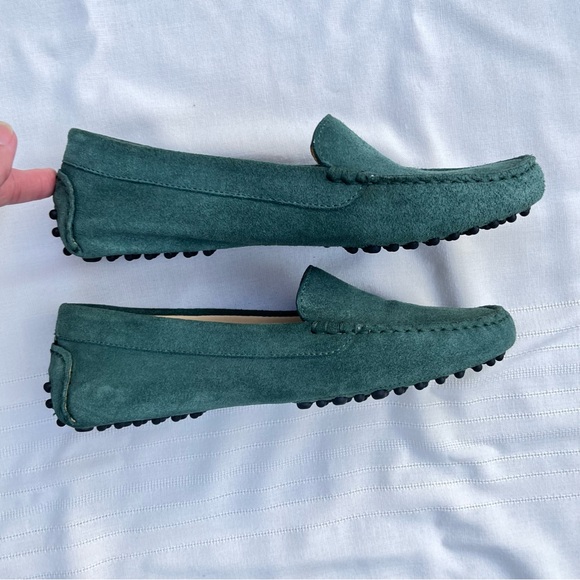M. GEMI Felize green suede driving loafers size 36 - Picture 5 of 11